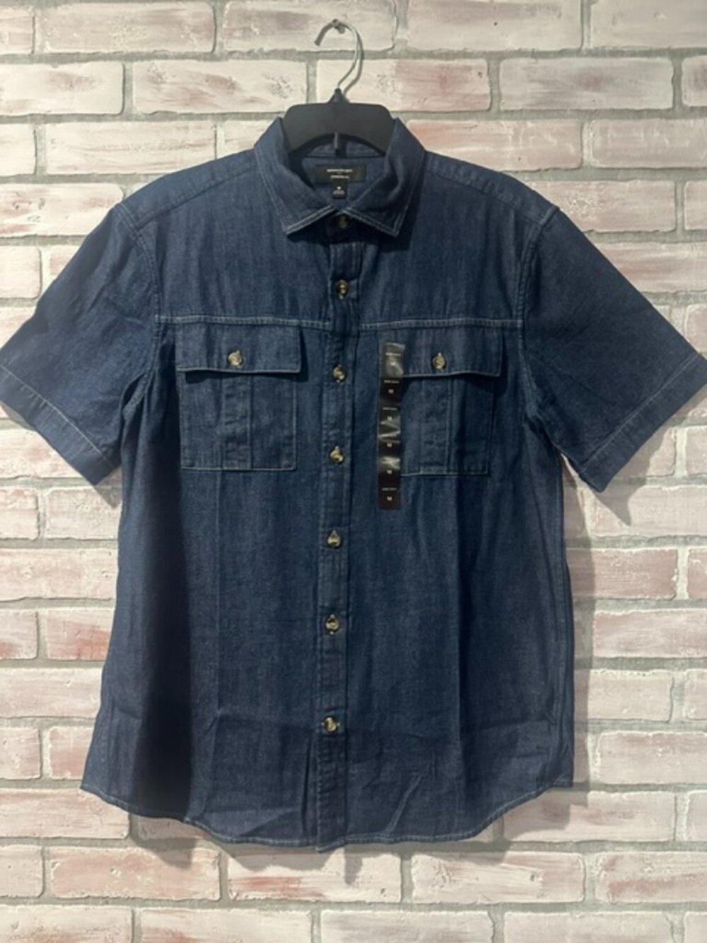 Banana Republic Men's M Denim Shirt Dark Rinse